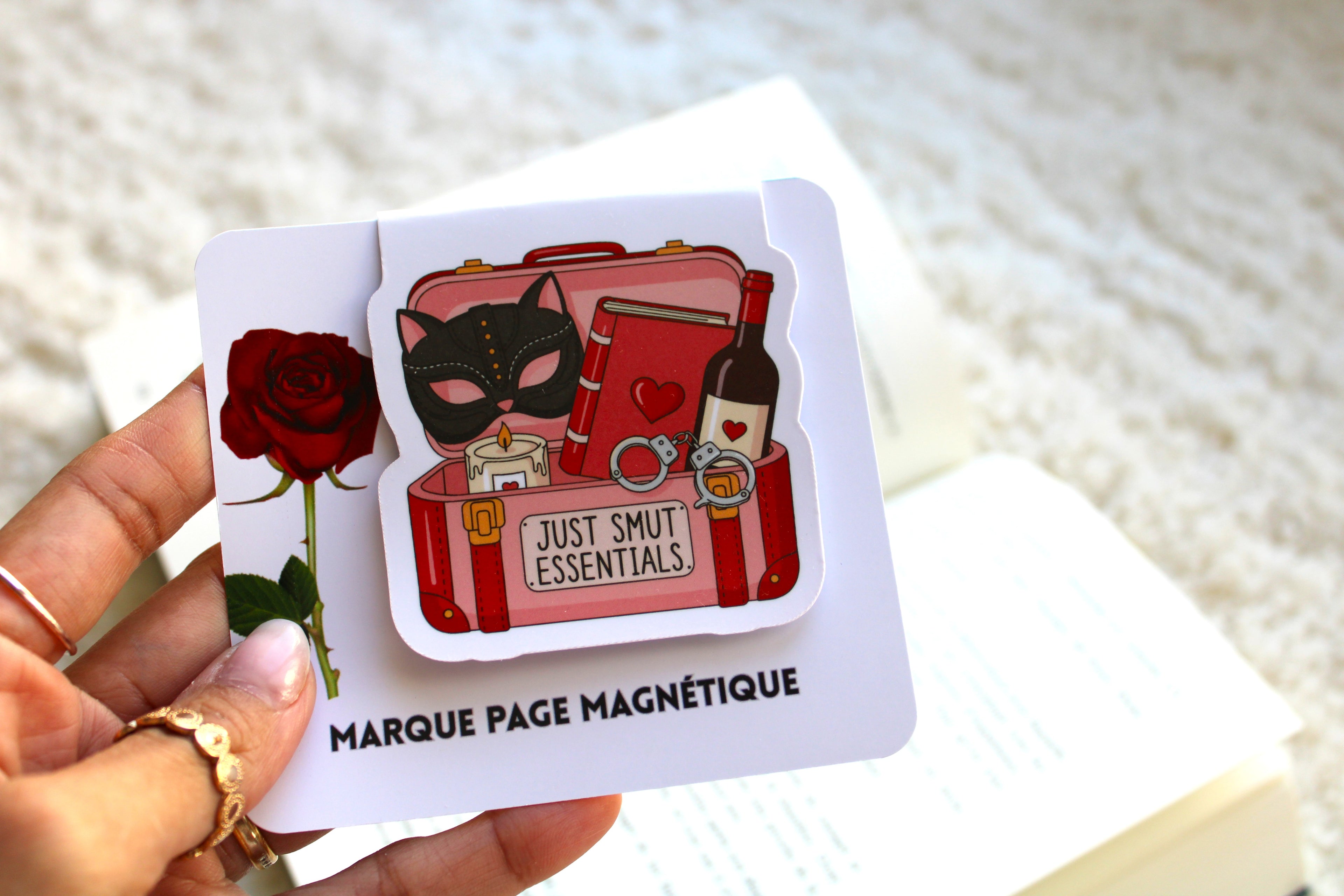 Marque-page magnétique Dark Romance - Accessoire lecture intense Suisse
