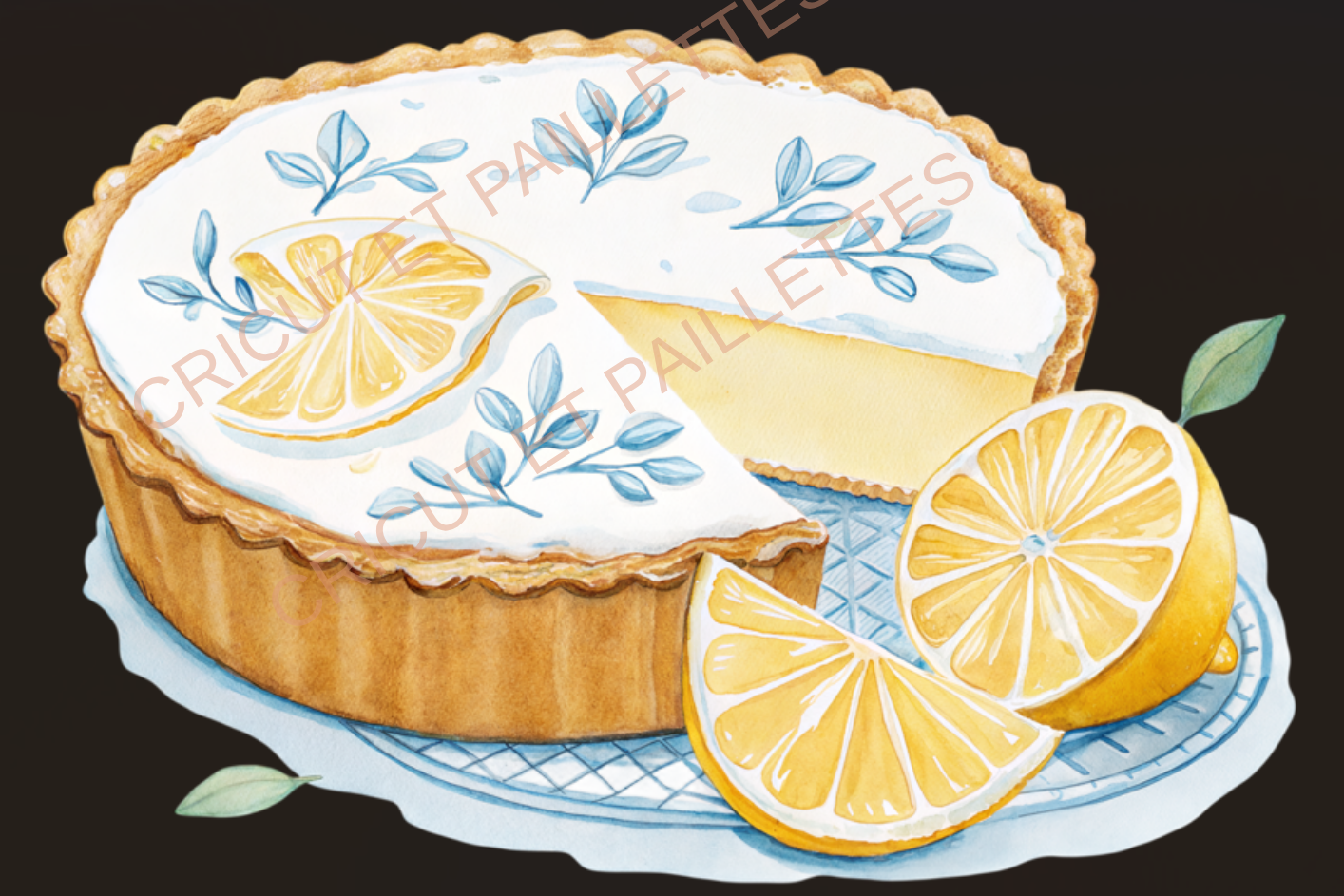 Cliparts aquarelle La Dolce Vita – illustrations digitales pour Cricut et scrapbooking