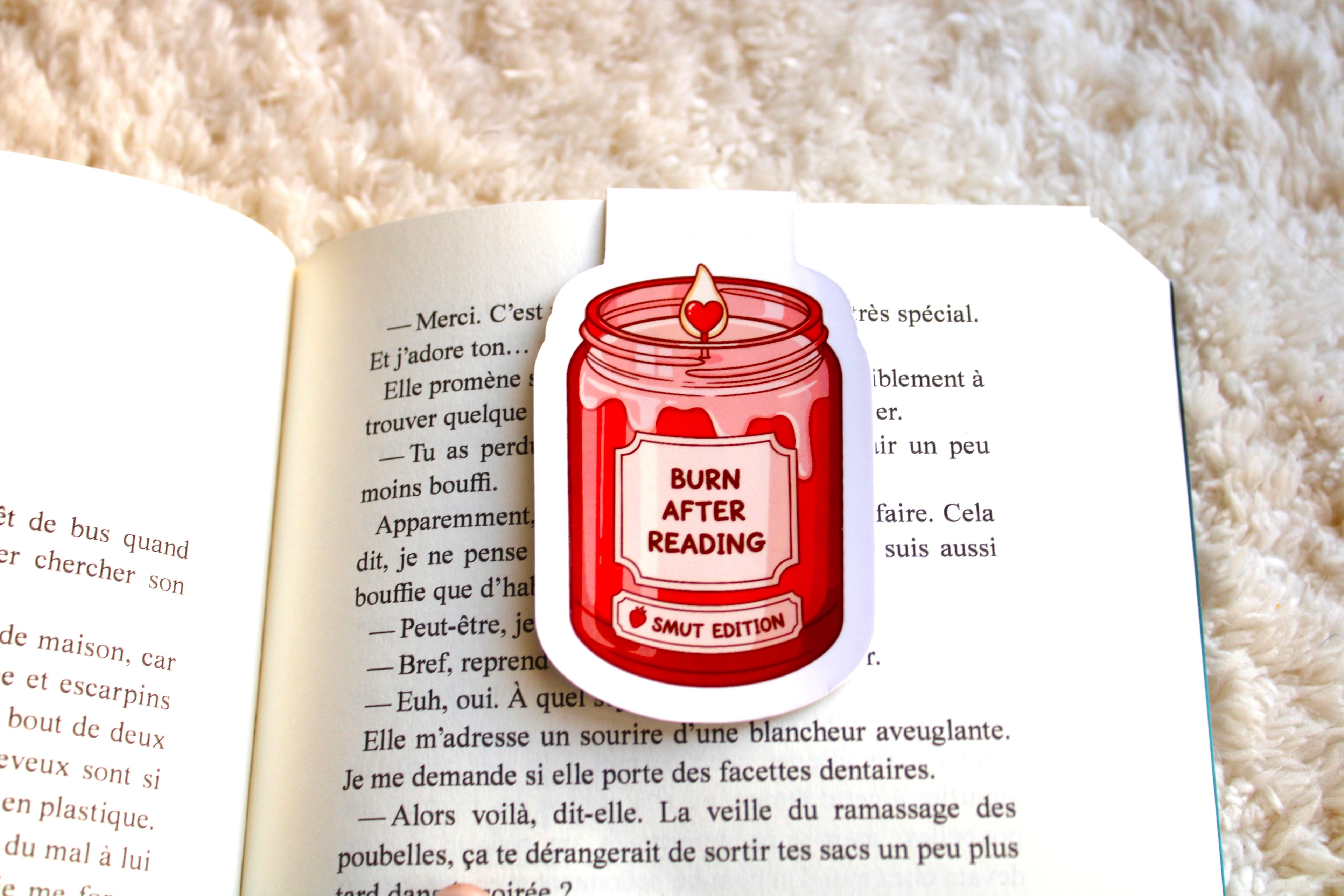 Marque-page magnétique Dark Romance - Cadeau lecteur romance sombre
