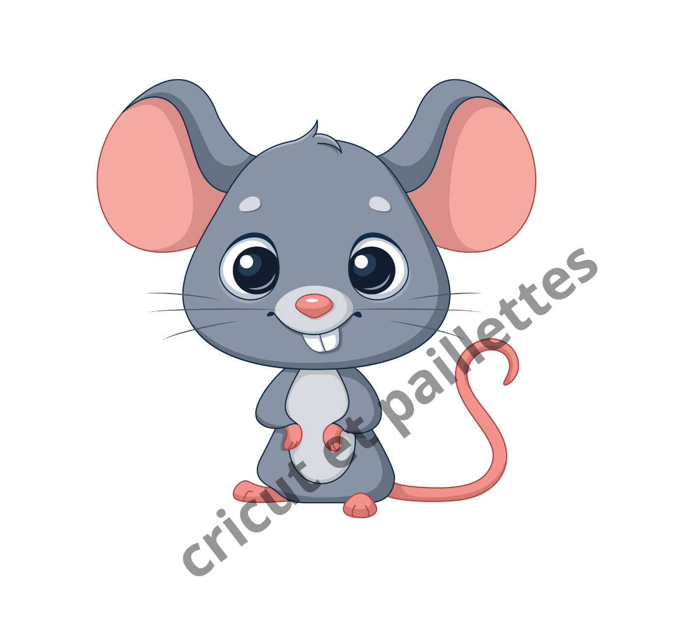 Machine Cricut Maker 3 découpant des stickers animaux kawaii – chien, ours, souris, chat, lion, singe