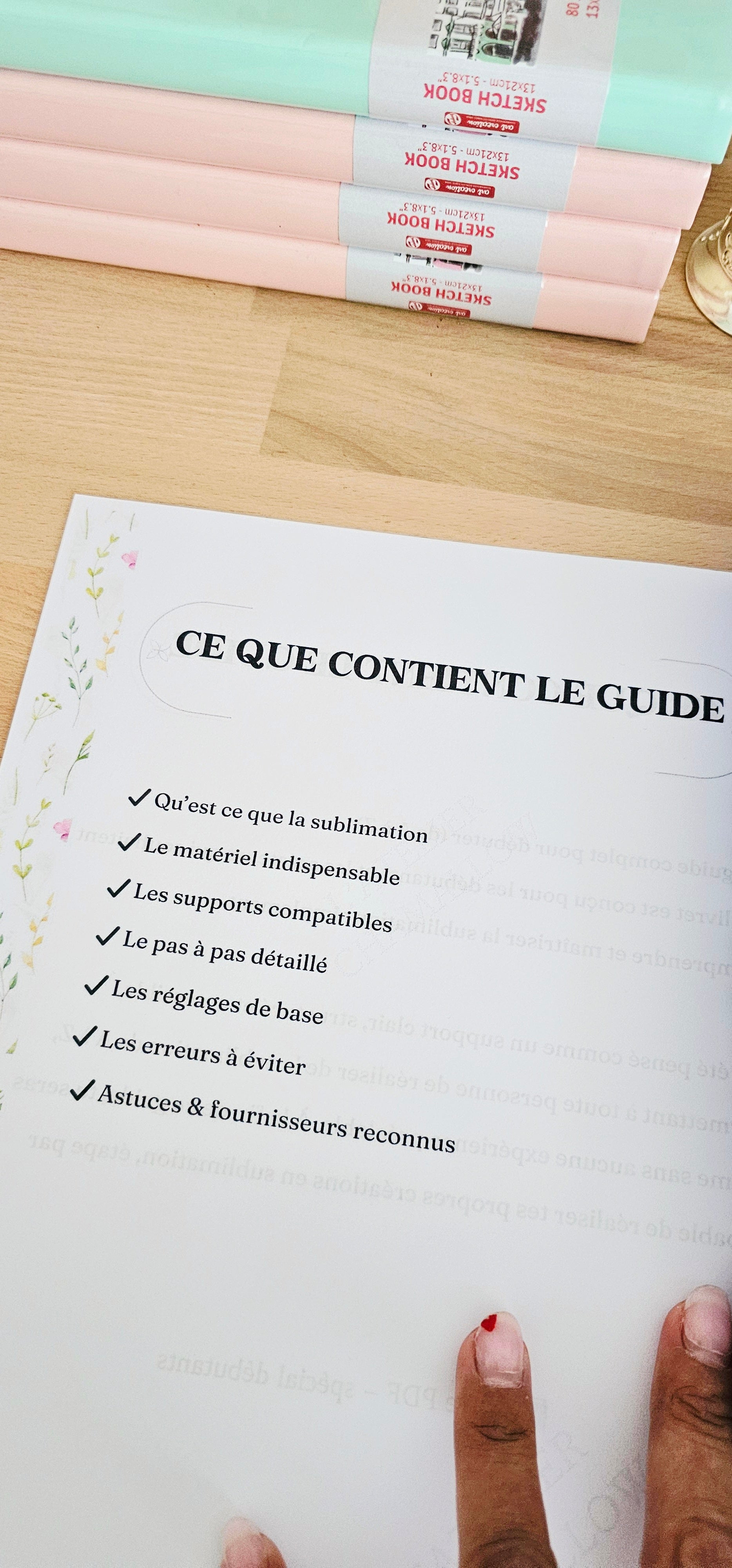 Exemples de créations en sublimation - inspiration et résultats possibles avec le guide PDF